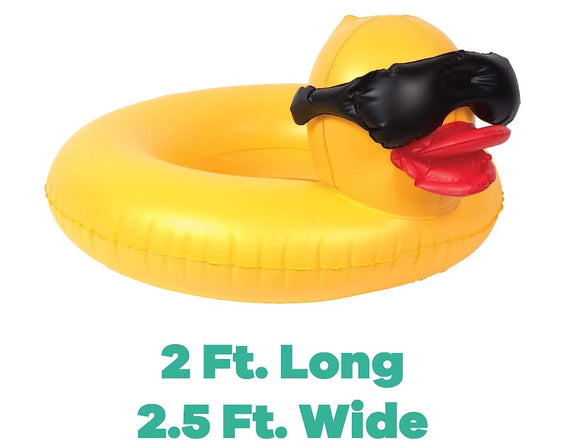 Derby Duck Large Inflatable Ring Float 33