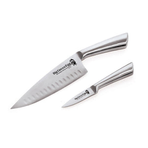 Big Green Egg Stainless Steel Knife Set (8" Chef and 3.5" Paring Knives)