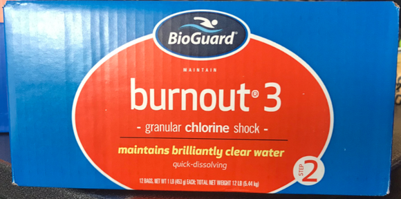 BioGuard Burnout 3 (Case 12 x 1LB Bags)
