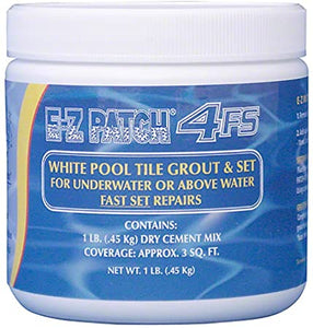 E-Z Patch 4FS White Pool Tile Grout & Fast Thinset Repair