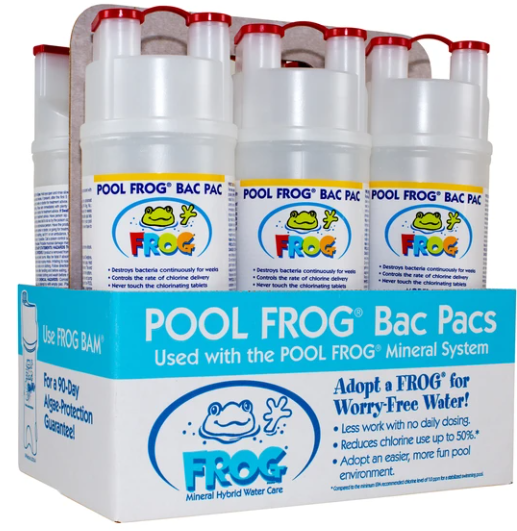 Pool Frog Chlorine Bac Pac (6 Pack) 2.2LBs Each Cozy Backyard Pools & Patio's, Inc Pool Frog Chlorine Bac Pac (6 Pack) 2.2LBs Each Cozy Backyard Pools & Patio's, Inc
