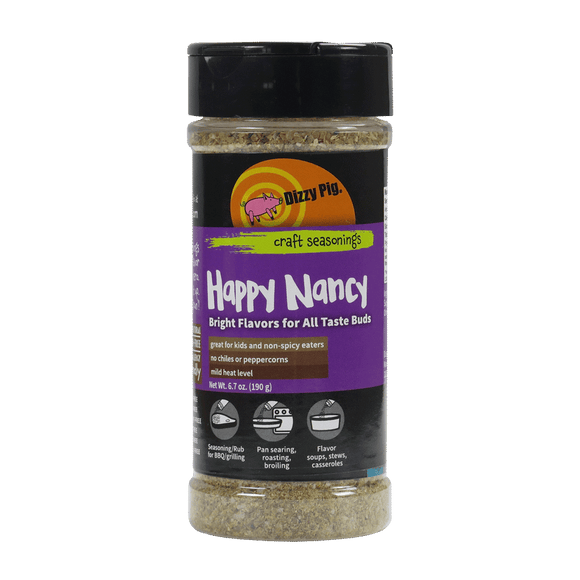 Dizzy Pig Happy Nancy Seasoning (8 OZ Shaker Bottle)