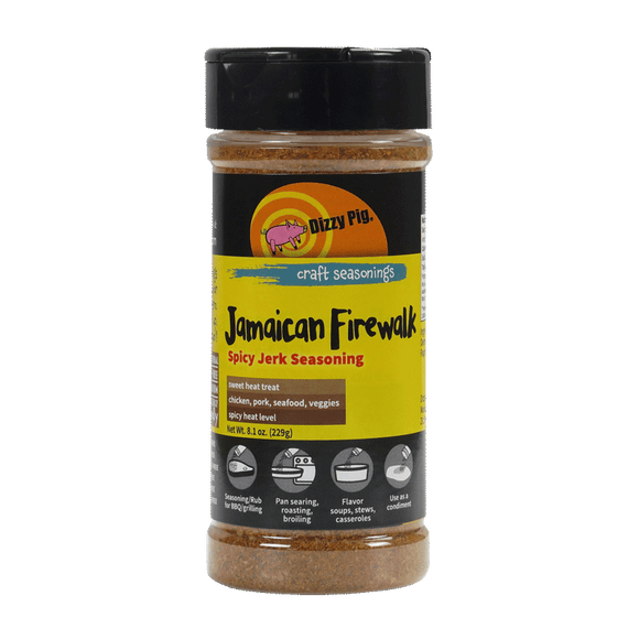 Dizzy Pig Jamaican Firewalk Seasoning (8 OZ Shaker Bottle)