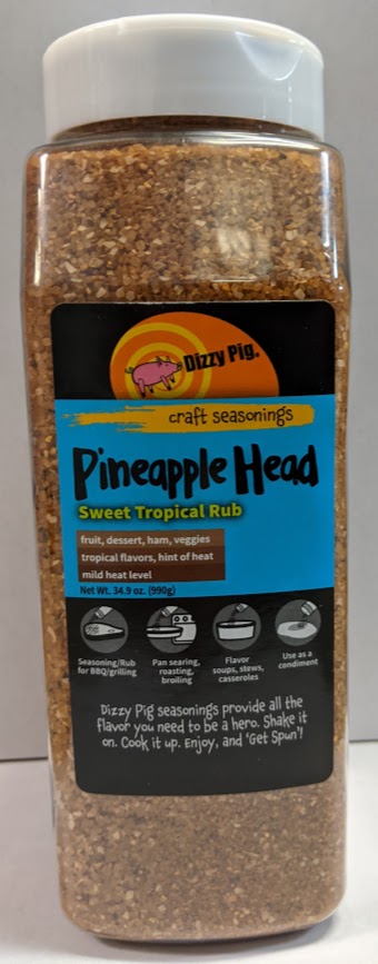 Dizzy Pig Pineapple Head Seasoning (1 QT Shaker Bottle)