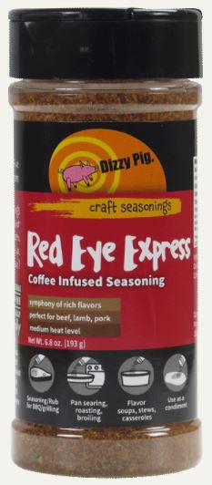 Dizzy Pig Red Eye Express Seasoning (8 OZ Shaker Bottle)