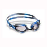Silicone Youth/Adult Goggles (Blue/Black/White Swirl)