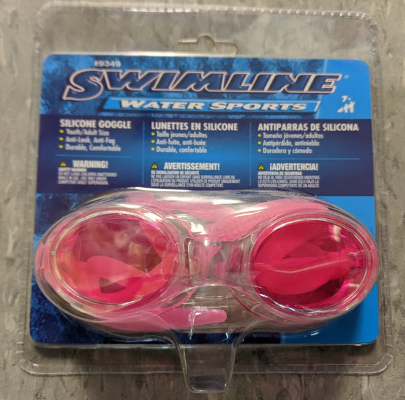 Silicone Youth/Adult Goggles (Pink)