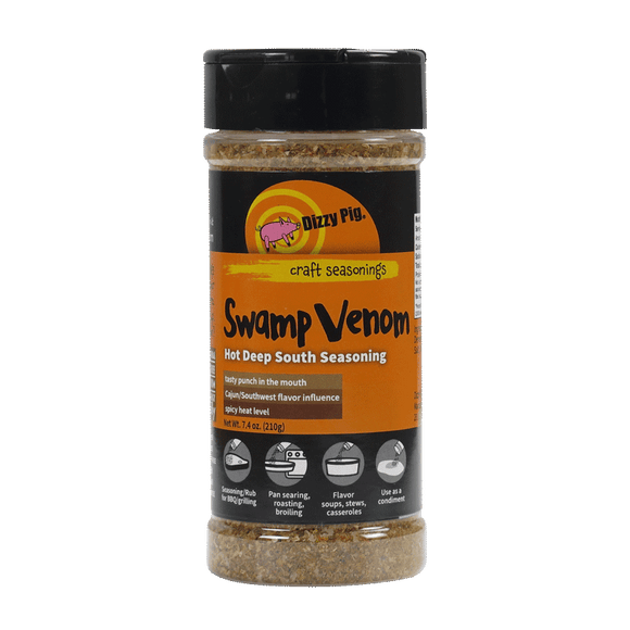 Dizzy Pig Swamp Venom Seasoning (8 OZ Shaker Bottle)