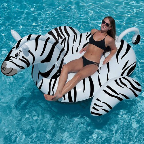 Giant Ride-On Inflatable Zebra