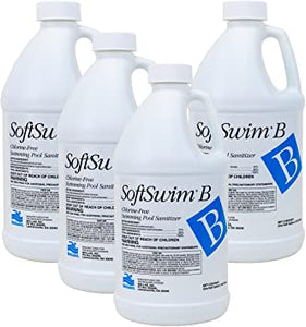 BioGuard SOFTSWIM B Chlorine-Free Sanitizer (Case 4 x 1/2 Gal) (BIGUANIDE POOLS ONLY)